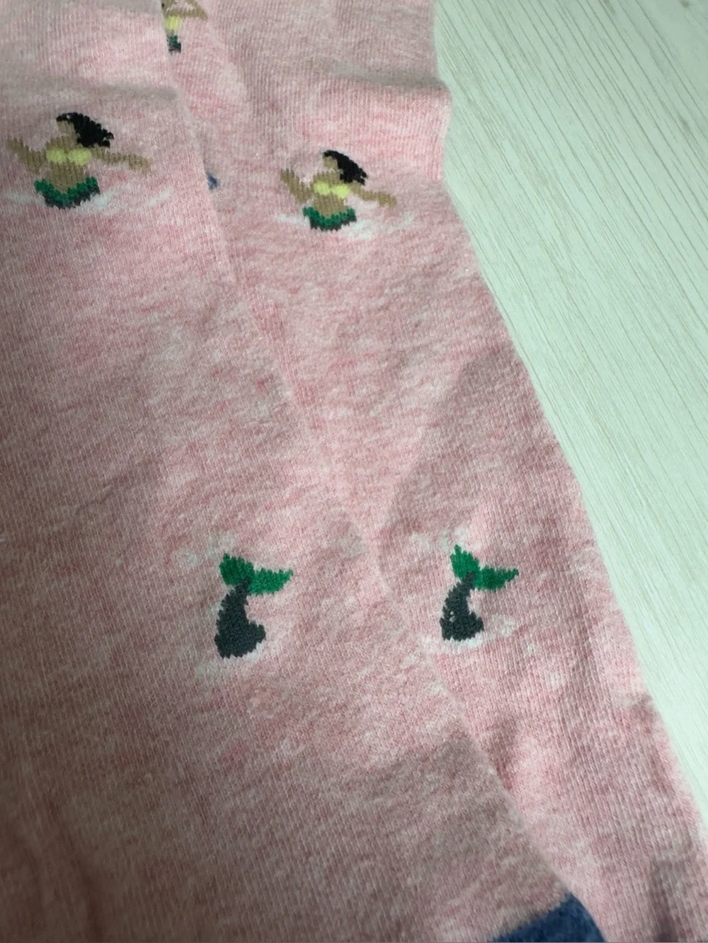 J.Crew Pink Mermaid Crew Socks
